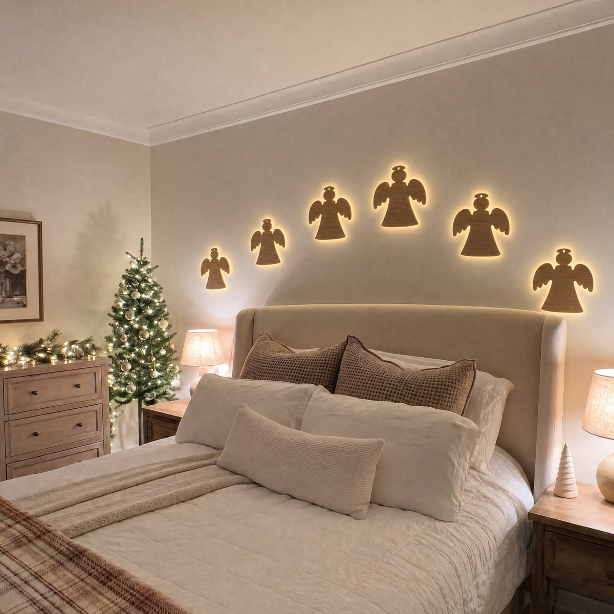 Glowing Angels Decoration